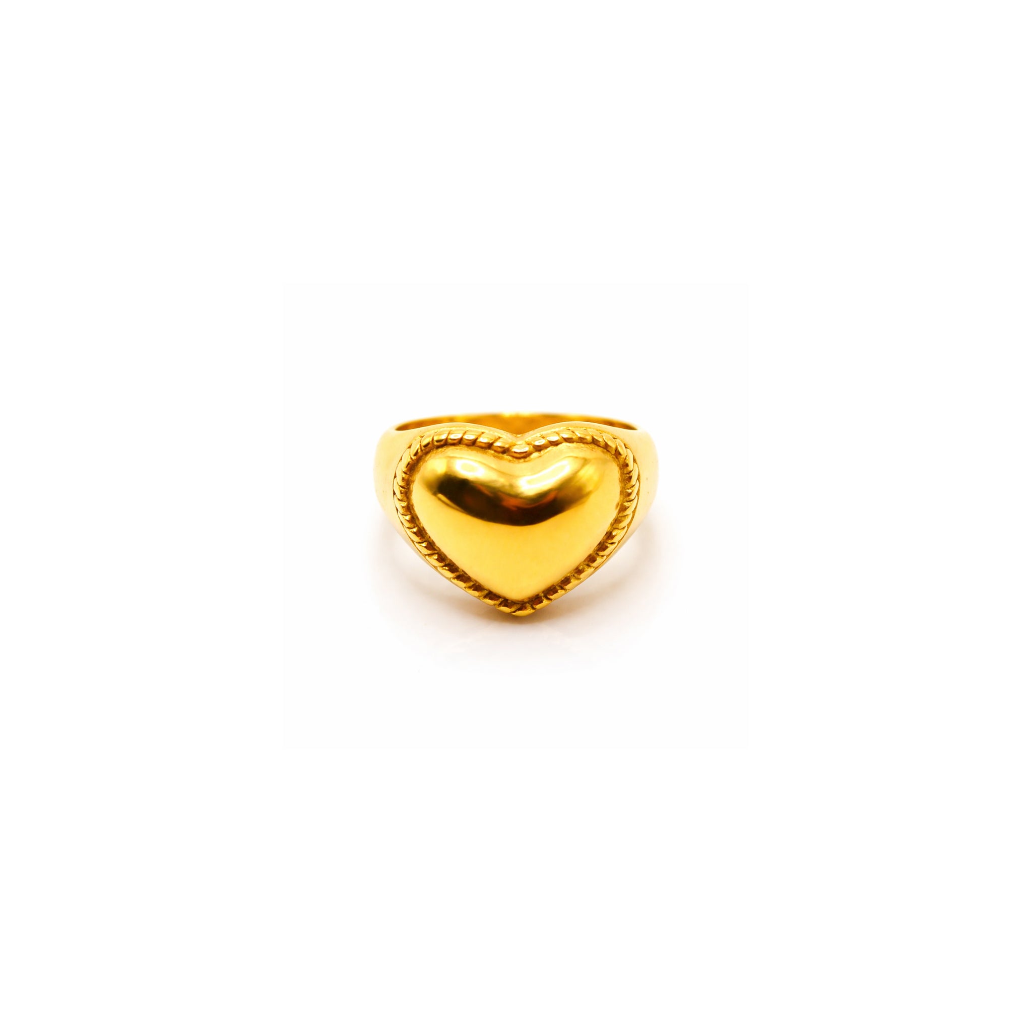 Ares Heart Ring Gold Plated