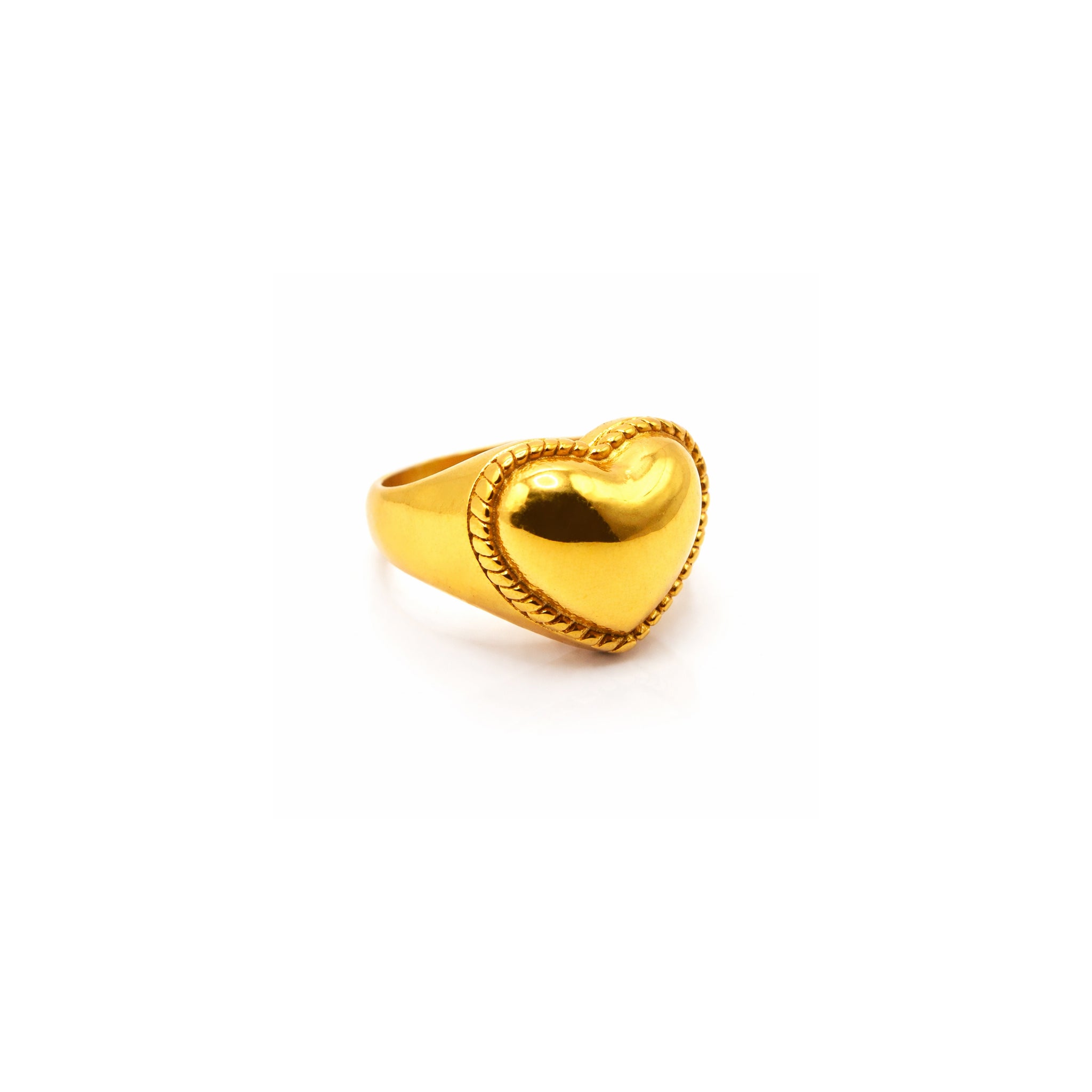 Ares Heart Ring Gold Plated