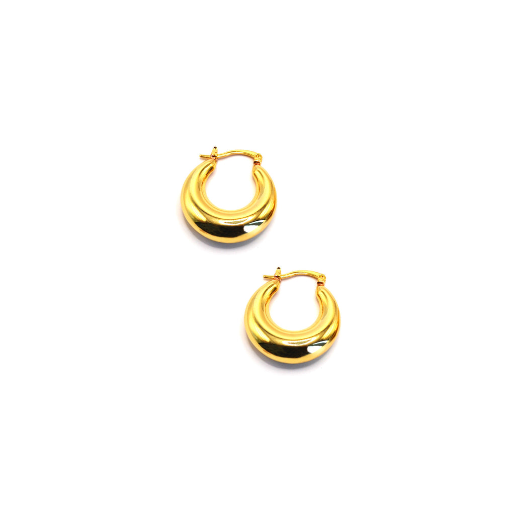 Contour Gold Earring