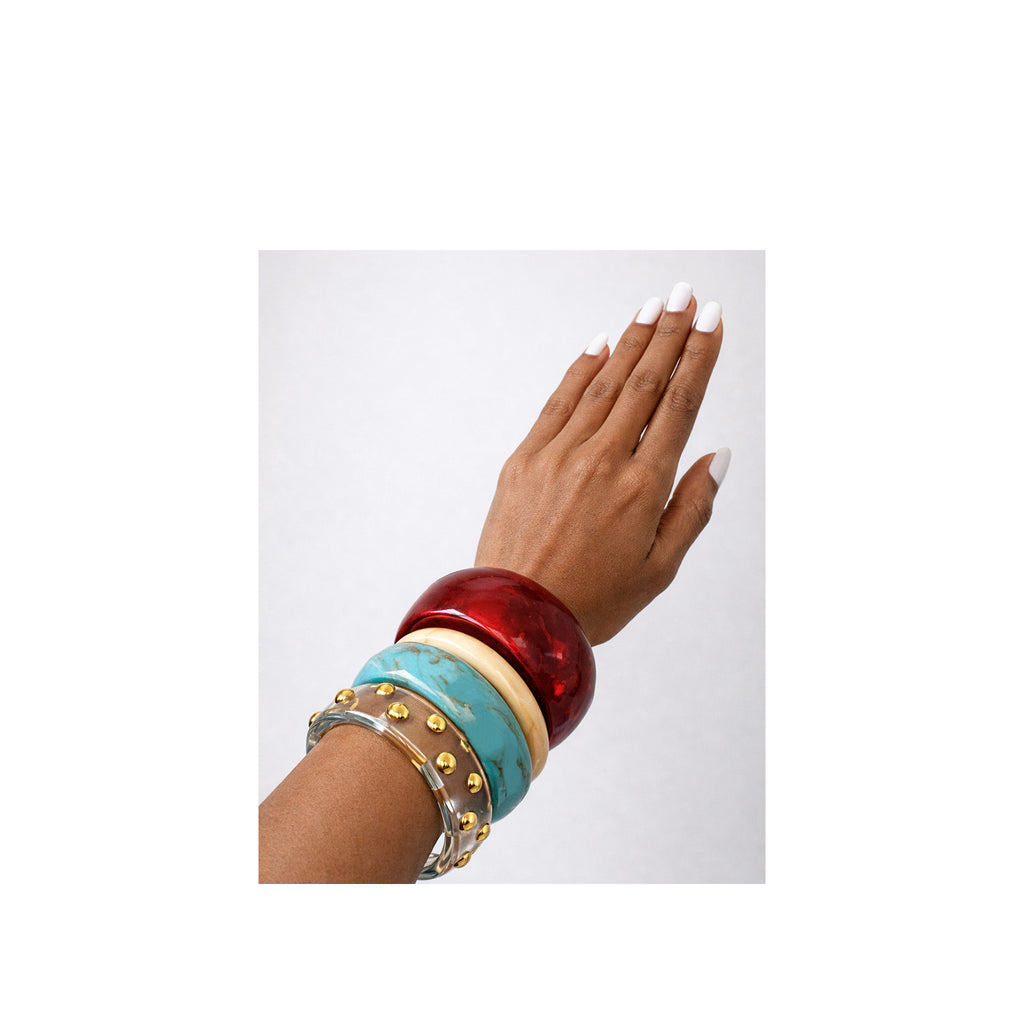 Lagoon Vein Acrylic Bangle